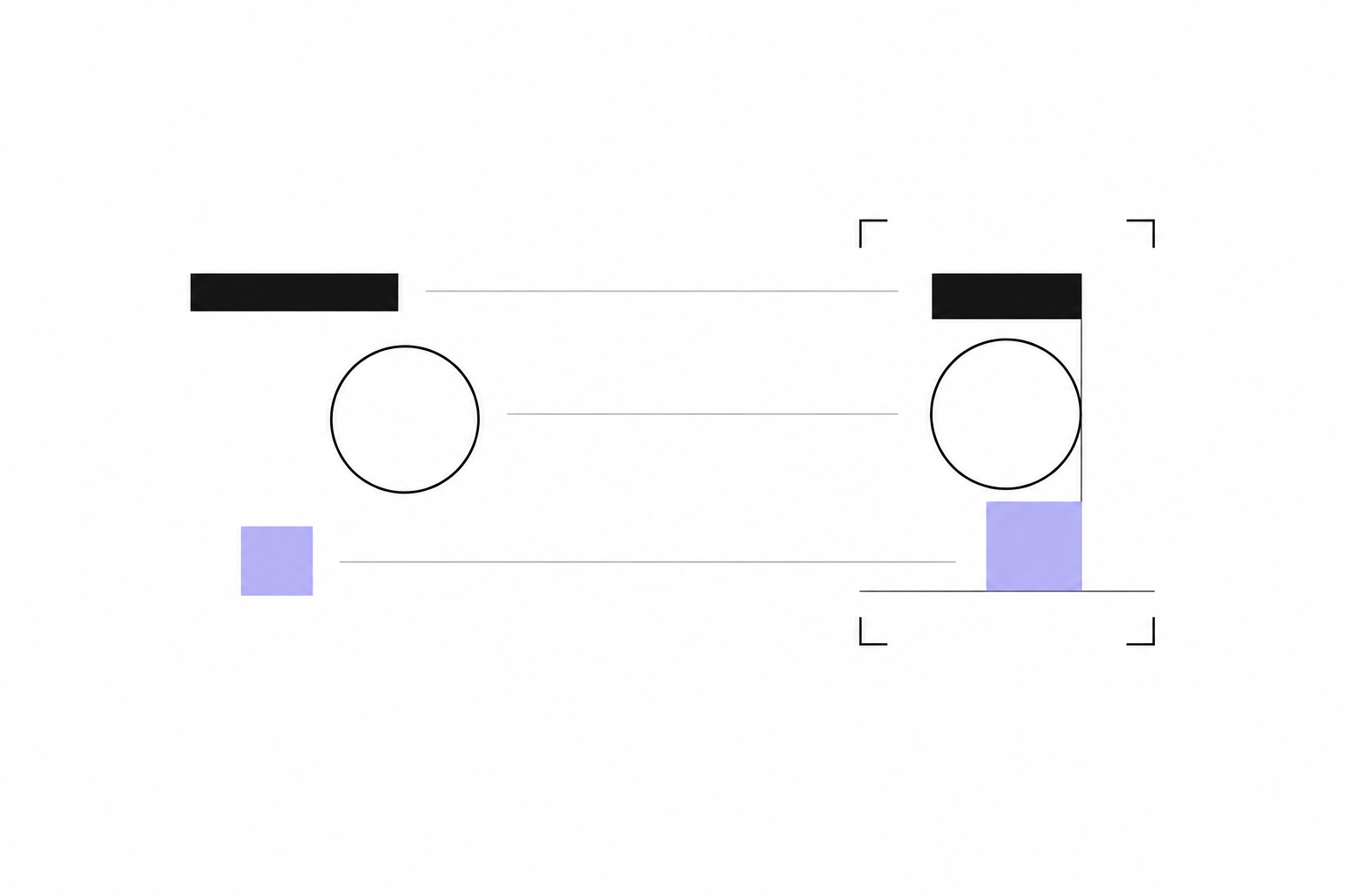 Individual elements come together in a carefully aligned composition.